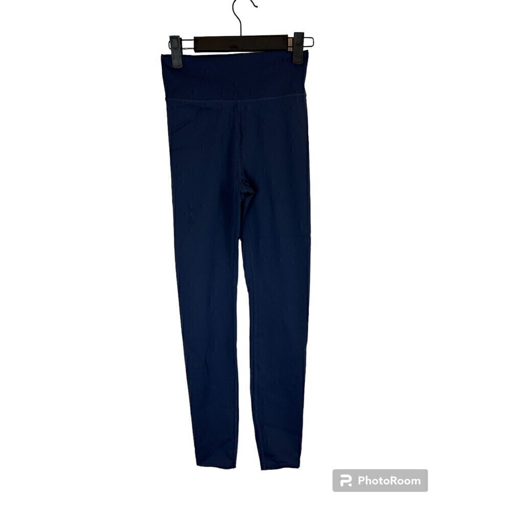 Madewell MWL Womens Size XS Navy Blue High Rise 25 Inch Athletic Leggings H1